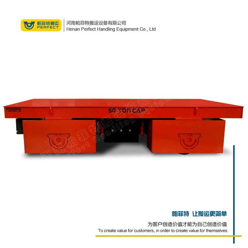 Battery Operated Die Rail Transfer Cart Precast Concrete Workshop Using Trolley best