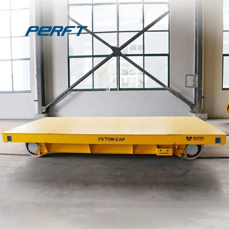 Rail Powered Transport Cart For Handling Pallets